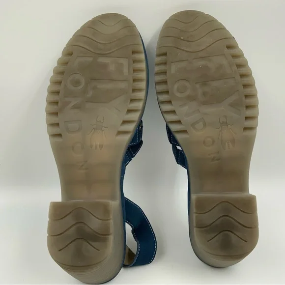 Fly London Wome 118Fly Blue Leather. Size 42. - Picture 9 of 9
